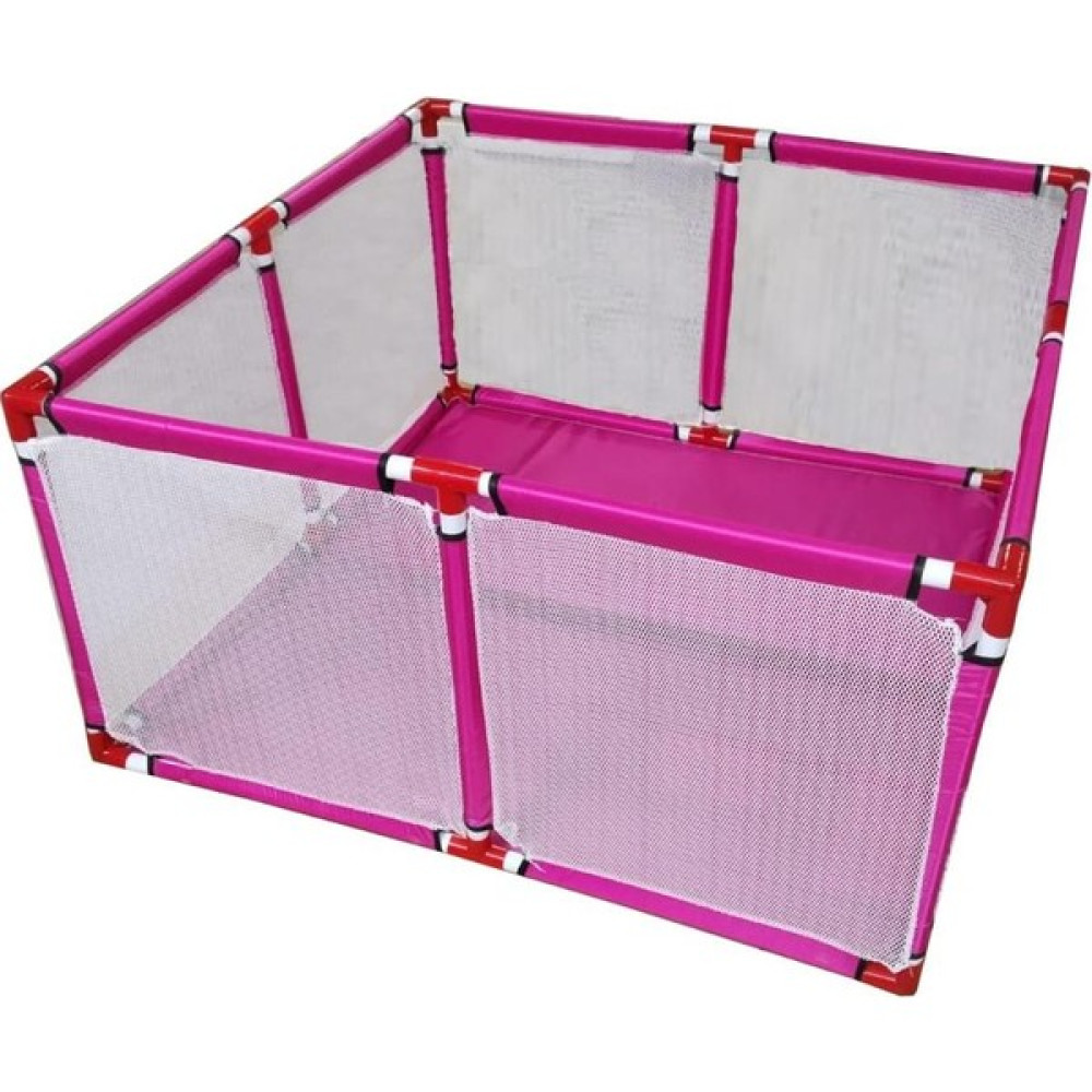 Alışveriş Devi Pembe Güvenli Bebek ve Çocuk Oyun Alanı Oyun Parkı 100X100 Yükseklik 50CM Park Yatak / Oyun Parkı Fiyatı