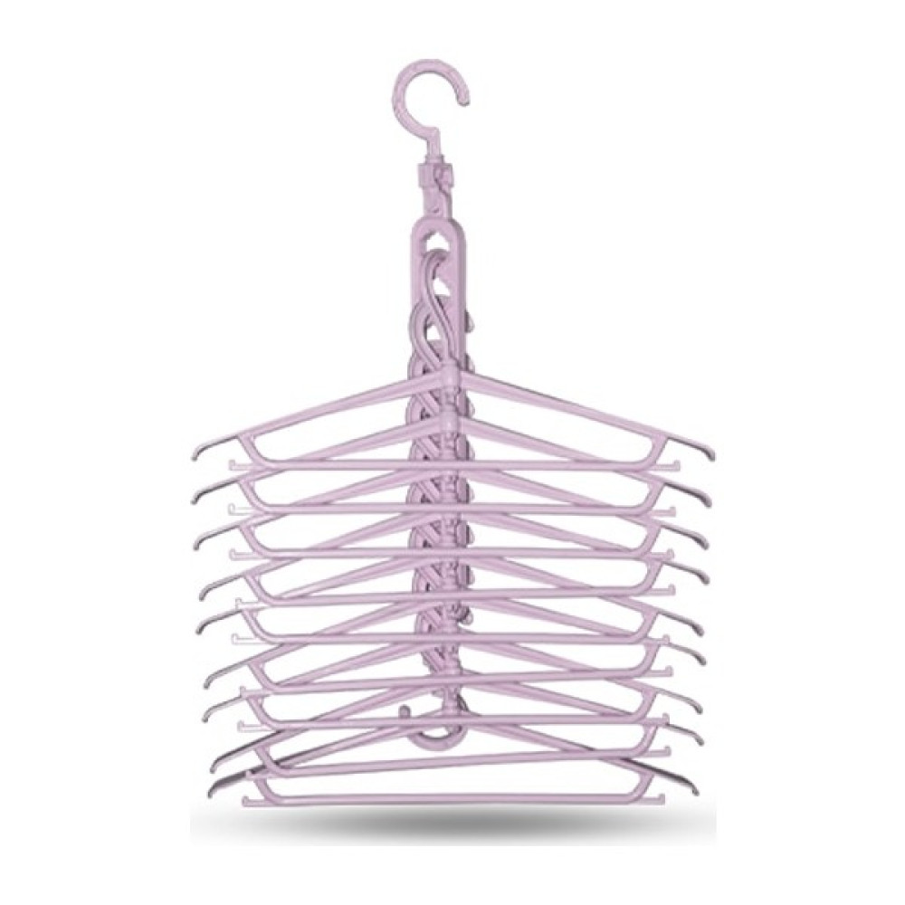 Alışveriş Durağı Çok Fonksiyonlu Sihirli Askı 9+1 Pembe - Lila Eşya Saklama / Düzenleme Fiyatı