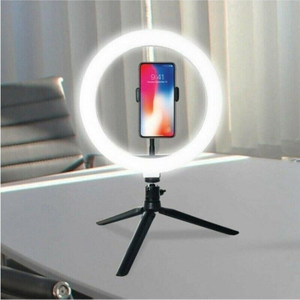 Alışveriş Zamanı 8inç 20CM Youtube Instagram Tiktok Selfie Stüdyo Video Fotoğraf Ring Light Tripod LED Halka Işık - Beyaz Video Kamera Aksesuarları Fiyatı