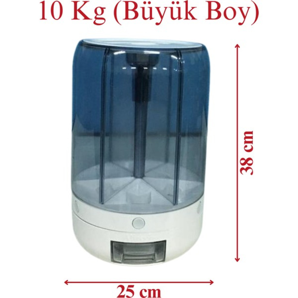 Alitech Büyük Boy Kuru Gıda ve Bakliyat Saklama Kabı Beyaz 6 Bölmeli 10 kg Saklama Kapları Fiyatı
