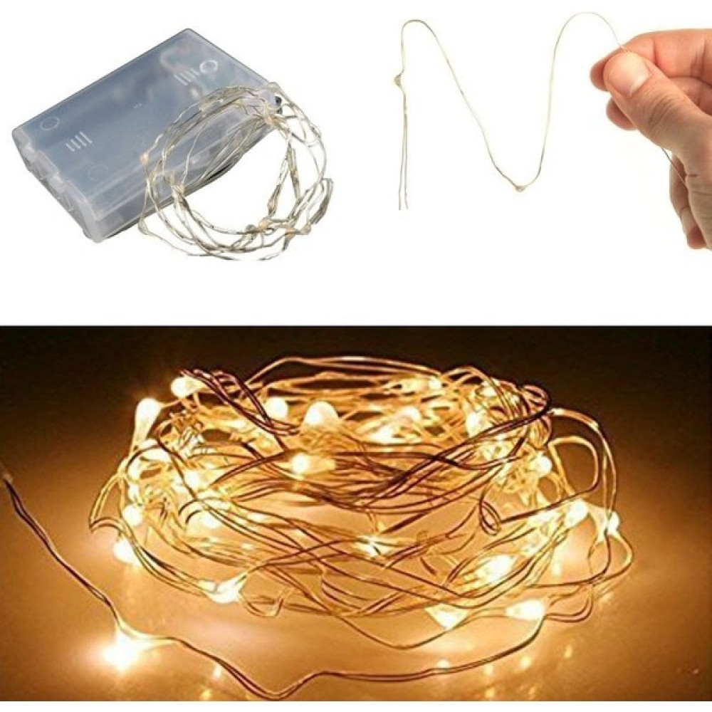 Alitech Yılbaşı Süsü LED Işıklandırma Günışığı 5 Metre 3 Pilli Peri LED Yılbaşı Süsü Alitech Altc-4 Led Aydınlatmalar Fiyatı