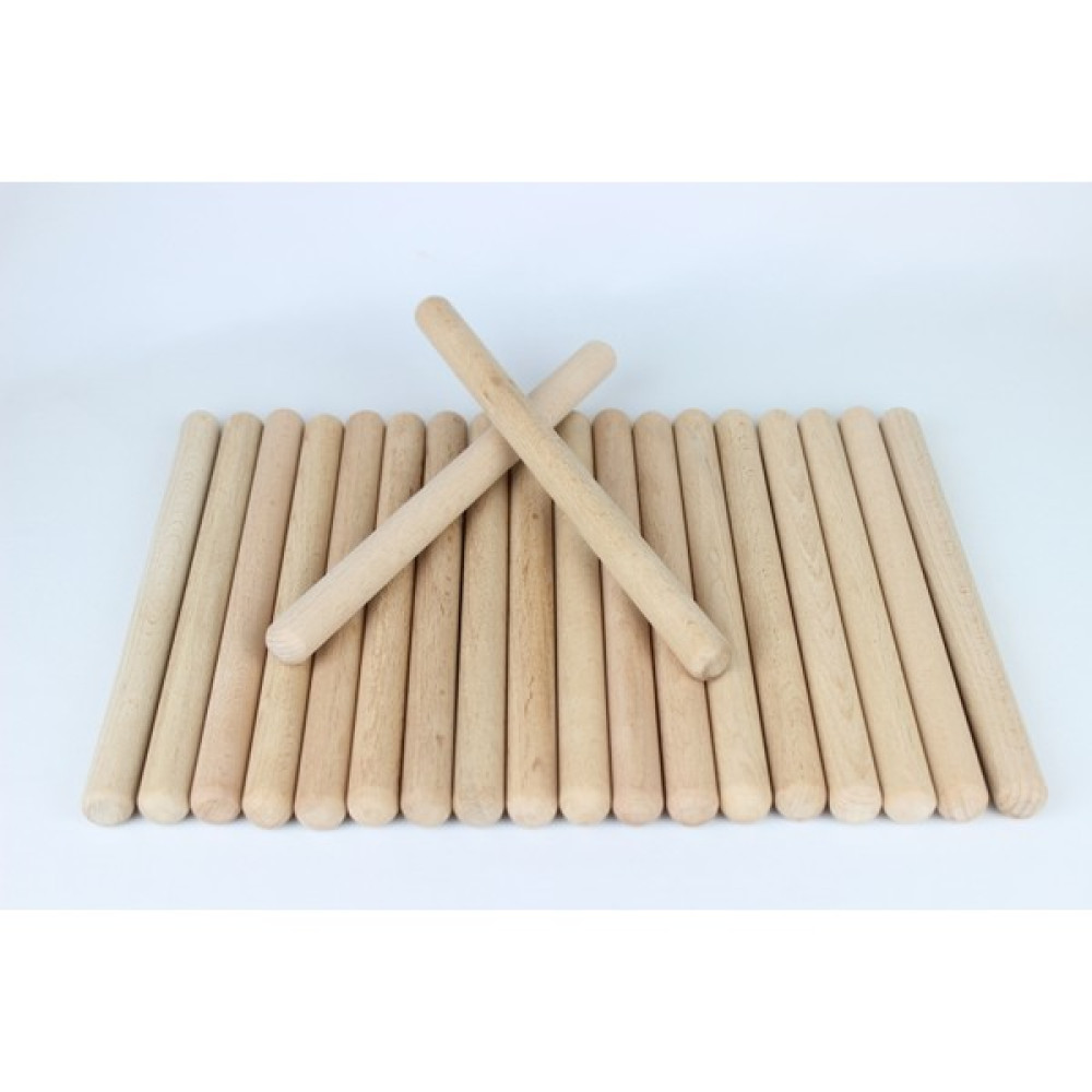 Aliwooden 10 Çift Düz Ritim Çubuğu - Ahşap Rengi Eğitici Oyuncak Fiyatı
