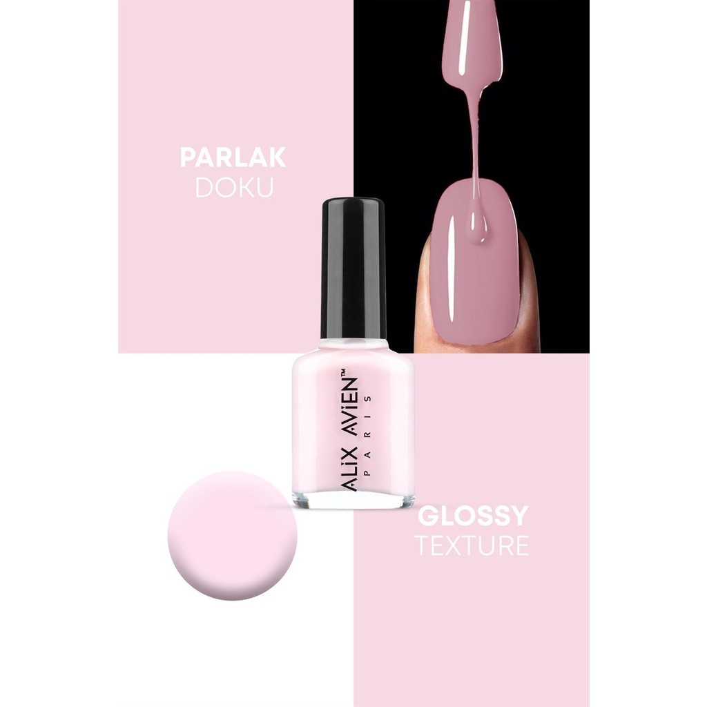 Alix Avien Açık Pembe Oje 74 - Yüksek Pigmentli 11 ml Uzun Süreli Kalıcılık Hızlı Kuruma - Nail Lacquer 74 Oje Fiyatı