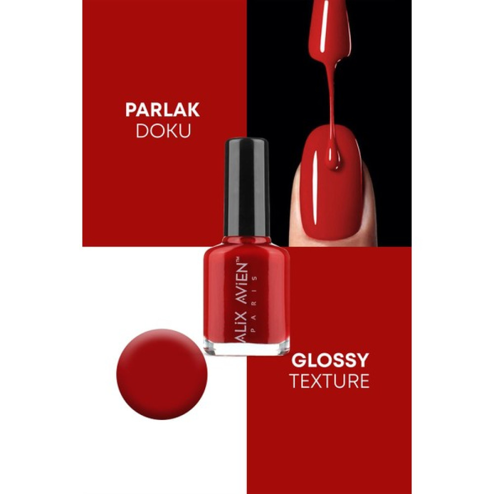 Alix Avien Ateş Kırmızı Oje 56 - Yüksek Pigmentli Uzun Süreli Kalıcılık Hızlı Kuruma - Nail Lacquer 56 Oje Fiyatı