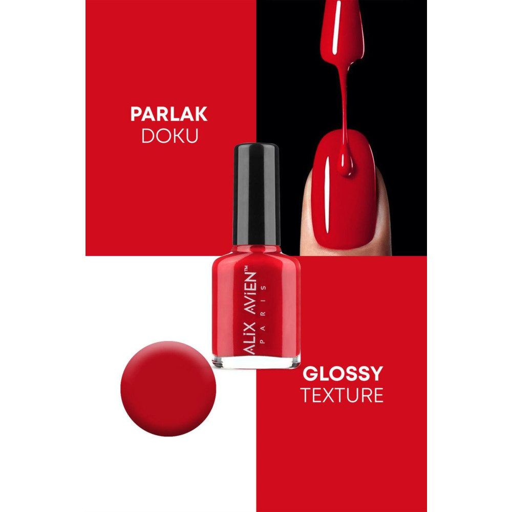 Alix Avien Kan Kırmızı Oje 15 - Yüksek Pigmentli Uzun Süreli Kalıcılık Hızlı Kuruma - Nail Lacquer 15 Oje Fiyatı