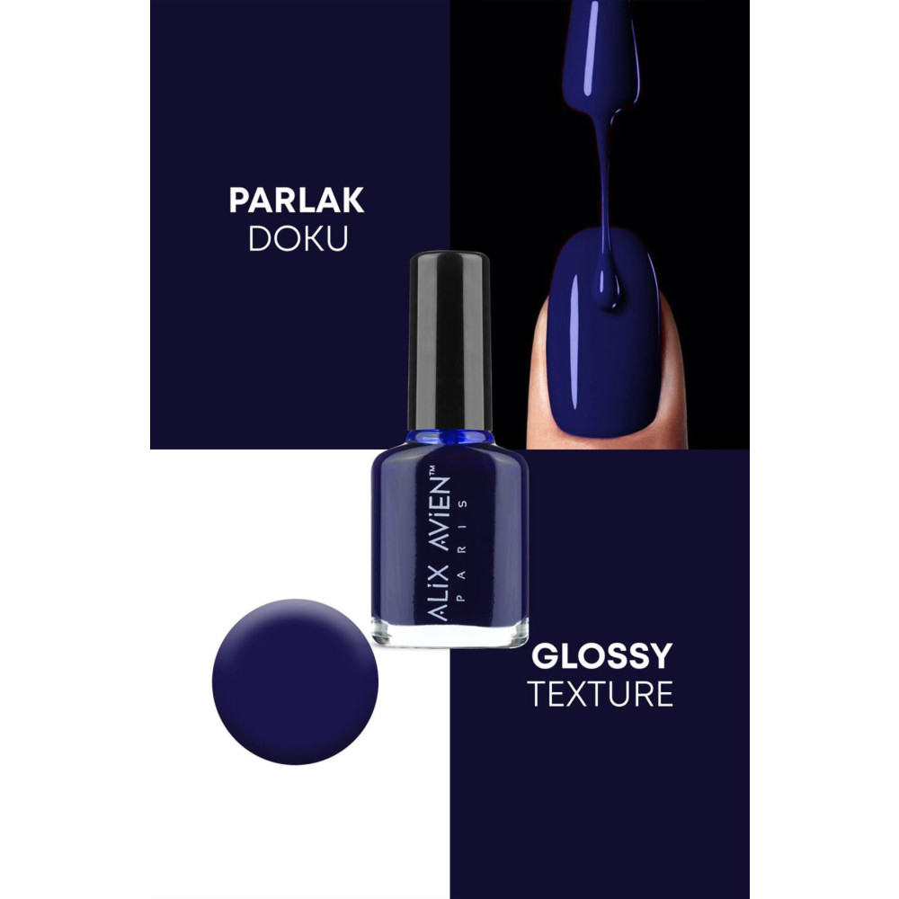 Alix Avien Lacivert Oje 25 - Yüksek Pigmentli Uzun Süreli Kalıcılık Hızlı Kuruma - Nail Lacquer 25 Oje Fiyatı