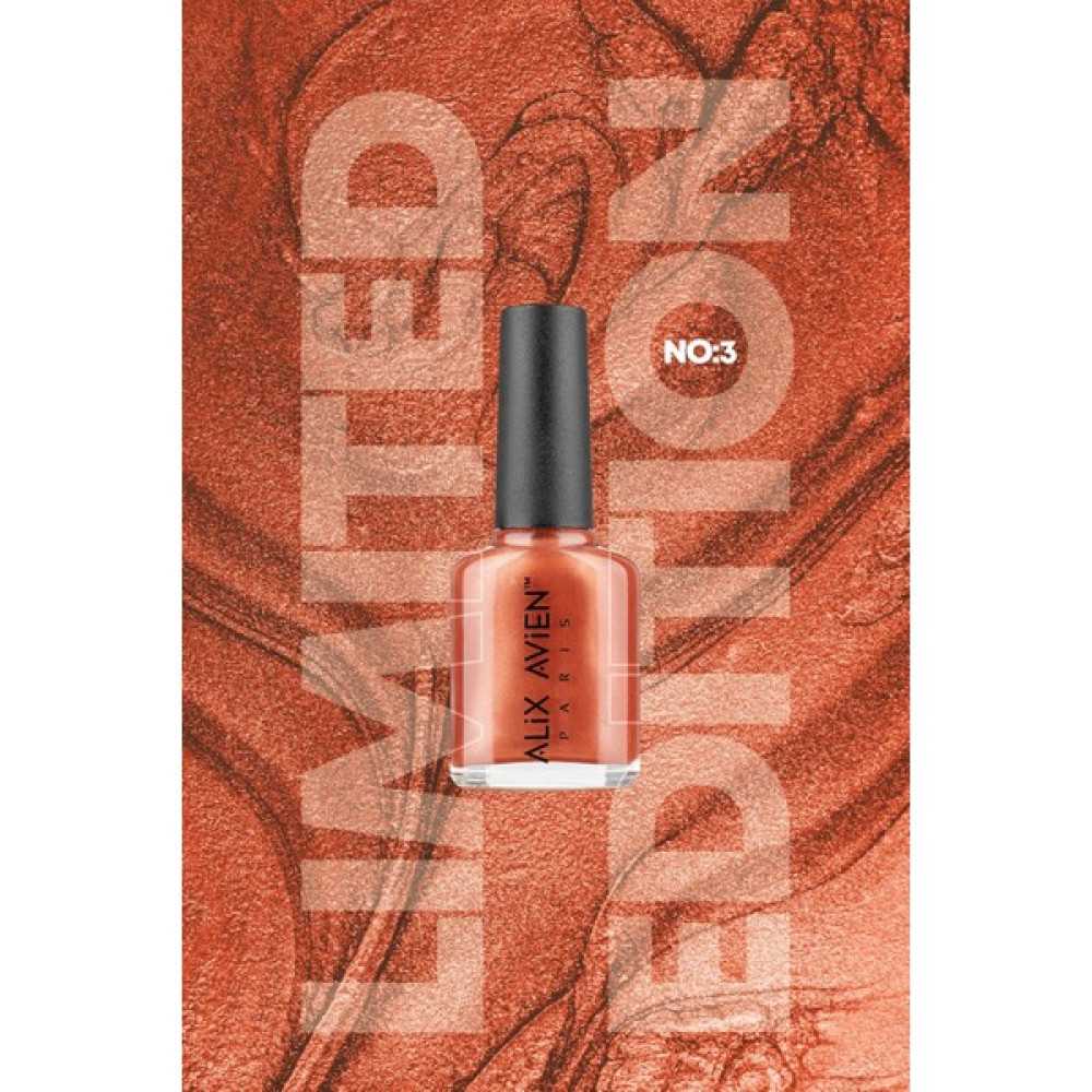 Alix Avien Limited Edition Sedefli Somon Oje-Yüksek Pigmentli Uzun Süreli Kalıcı Hızlı Kuruma-Nail Lacquer No:3 - Pembe Oje Fiyatı