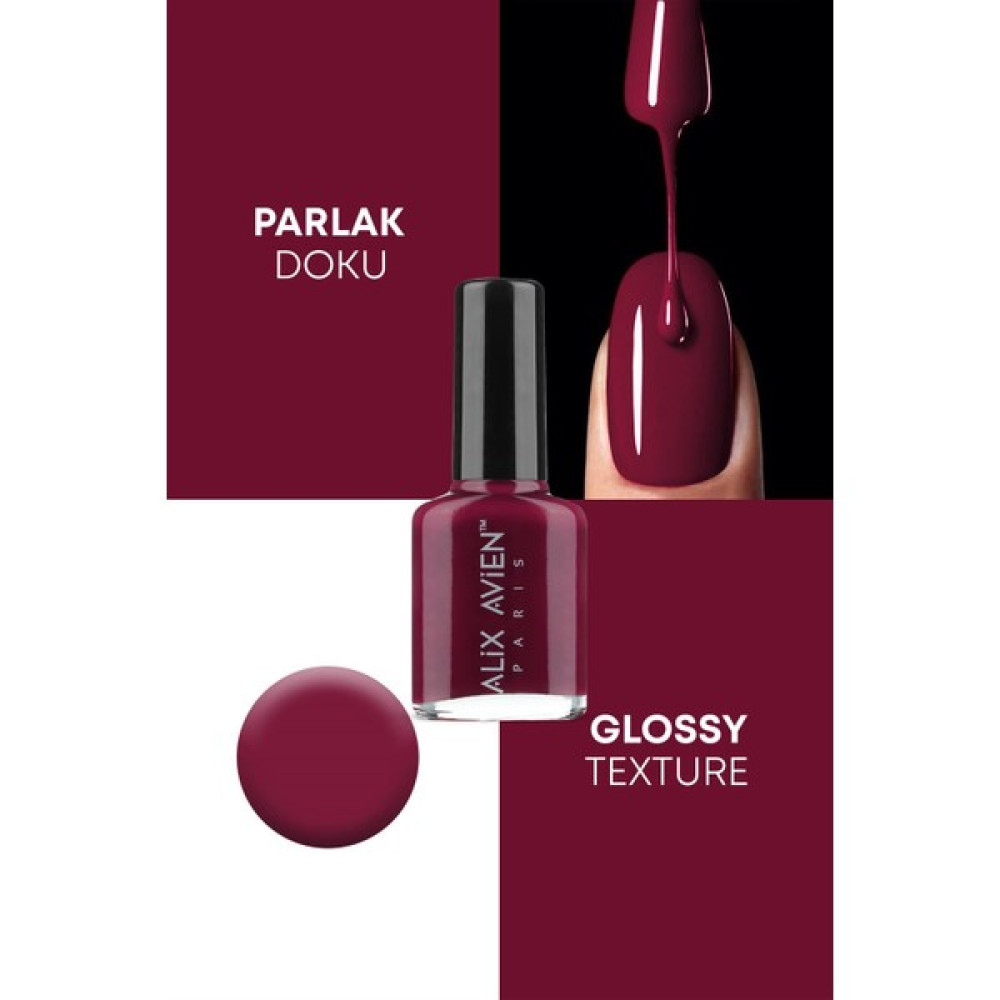 Alix Avien Oje 106 - Yüksek Pigmentli Uzun Süreli Kalıcılık Hızlı Kuruma - Nail Lacquer 106 - Kırmızı Oje Fiyatı