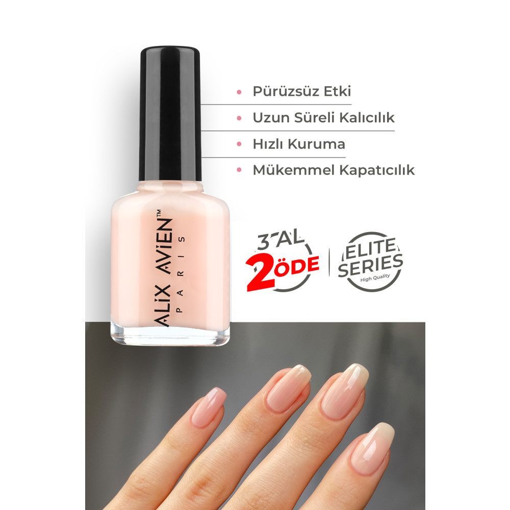 Alix Avien Şeftali Rengi Oje 07 - Yüksek Pigmentli Uzun Süreli Kalıcılık Hızlı Kuruma - Nail Lacquer 07 Oje Fiyatı