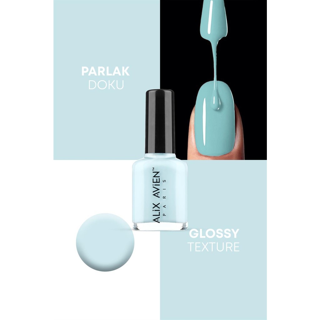 Alix Avien Turkuaz Mavi Oje 71 - Yüksek Pigmentli Uzun Süreli Kalıcılık Hızlı Kuruma - Nail Lacquer 71 Oje Fiyatı