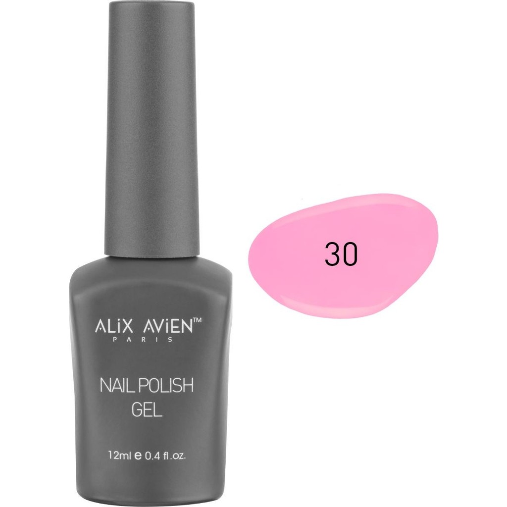 Alix Avien UV Kalıcı Pamuk Şeker Pembe Jel Oje 30 - Gel Polish - 12 ml Oje Fiyatı