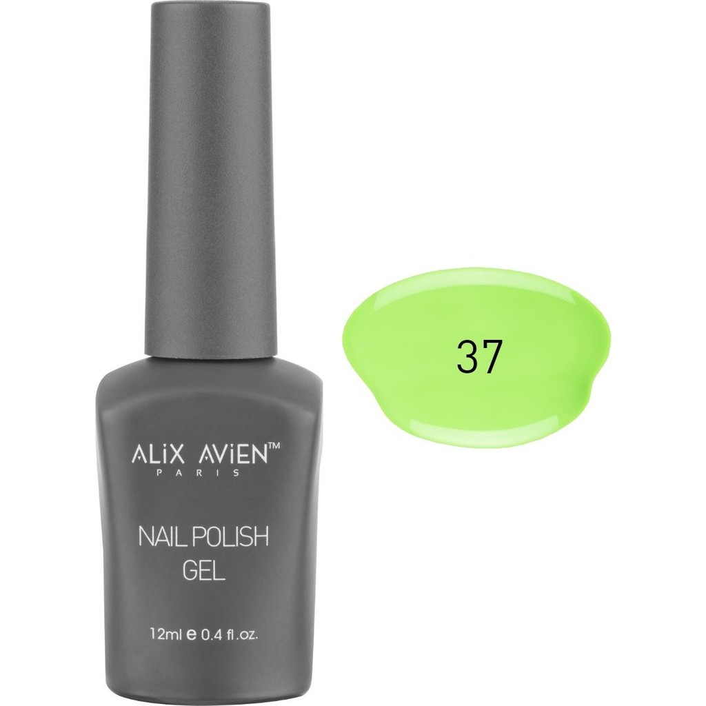 Alix Avien UV Kalıcı Pastel Yeşil Jel Oje 37 - Gel Polish - 12 ml Oje Fiyatı