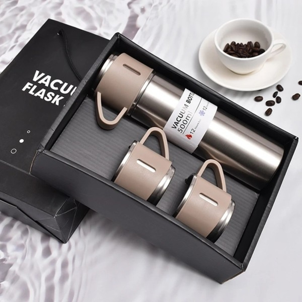 Aliyosso Paslanmaz Çelik Termos Set Metal 500 ml Kamp Mutfağı Fiyatı