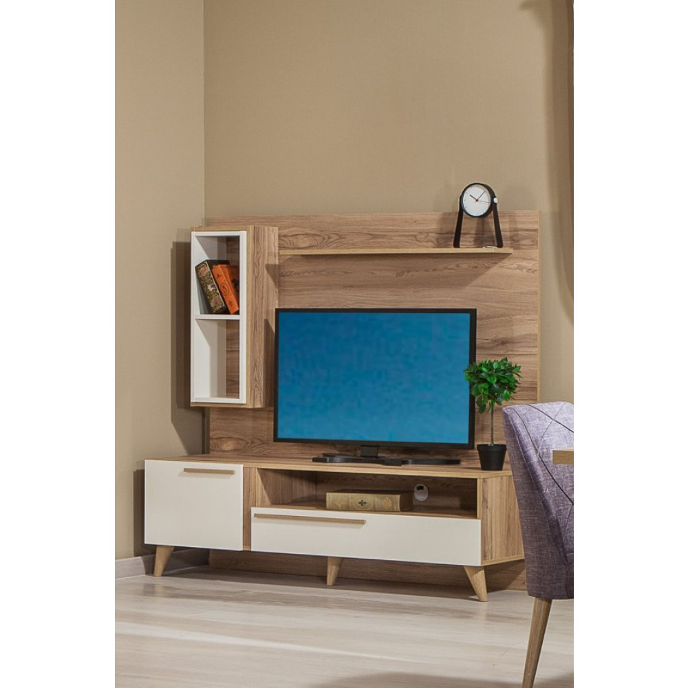 Alize 160X44 Rafli Tv Unitesi - Ceviz Tv Ünitesi / Sehpası Fiyatı