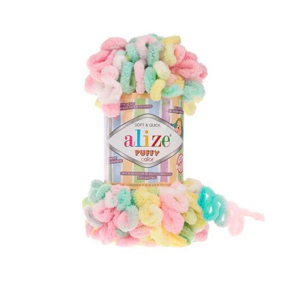 Alize 5862 5'li Puffy Color El Örgü İpi
