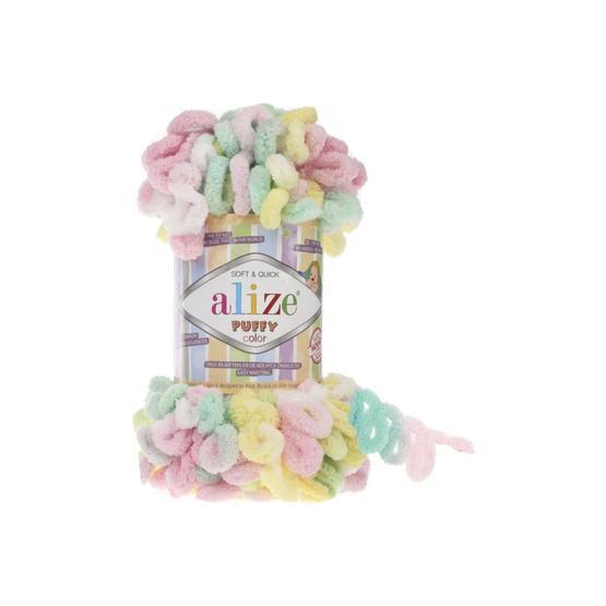 Alize 5862 5'li Puffy Color El Örgü İpi