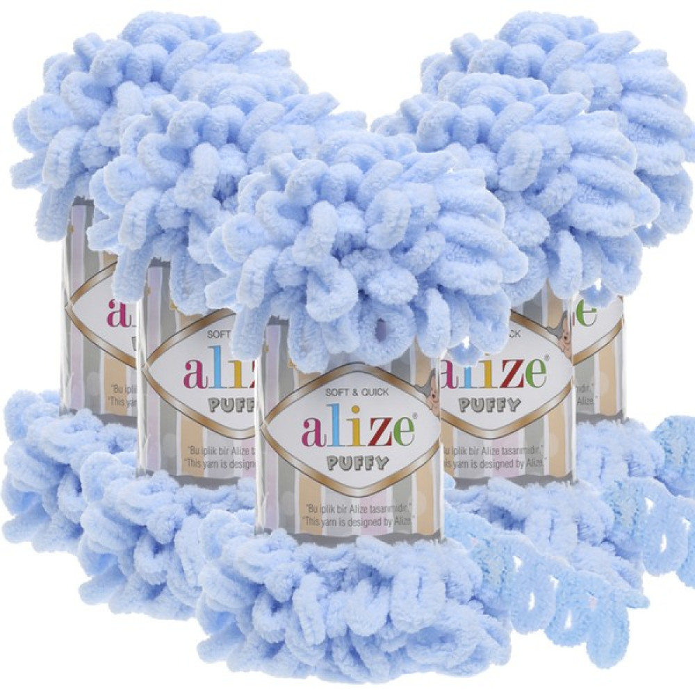 Alize Puffy 5'li 183 Bebe Mavi El Örgü Ipliği Oyun & Hobi Fiyatı