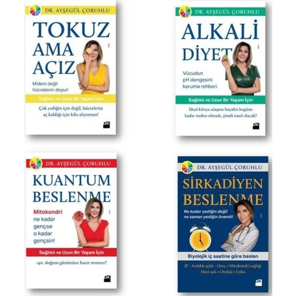 Alkali Diyet - Sirkadiyen Beslenme 4 Kitap Set - Ayşegül Çoruhlu Sağlık Beslenme Kitapları Fiyatı