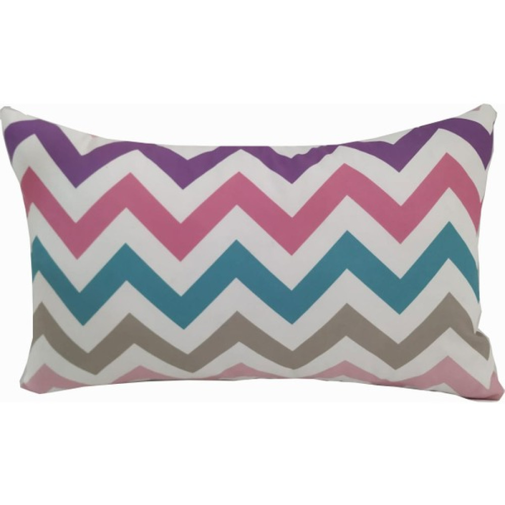 Alkan Homes Kırlent Dünyası Dikdörtgen Zigzag Desen Dijital Baskılı Kırlent Kılıfı - Renkli - 43 x 43 cm Kırlent / Mobilya Yastığı Fiyatı