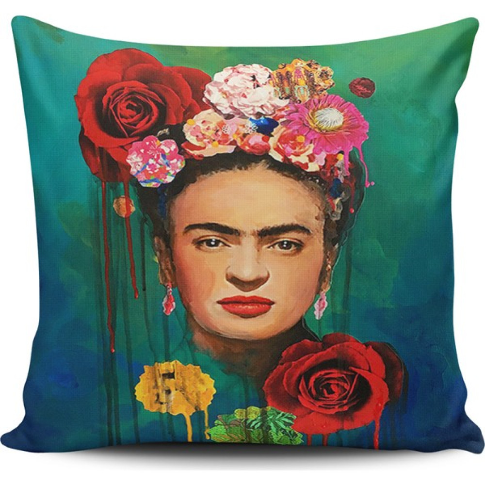 Alkan Homes Kırlent Dünyası Frida Kahlo Dijital Baskılı Kırlent Kılıfı Kırlent / Mobilya Yastığı Fiyatı