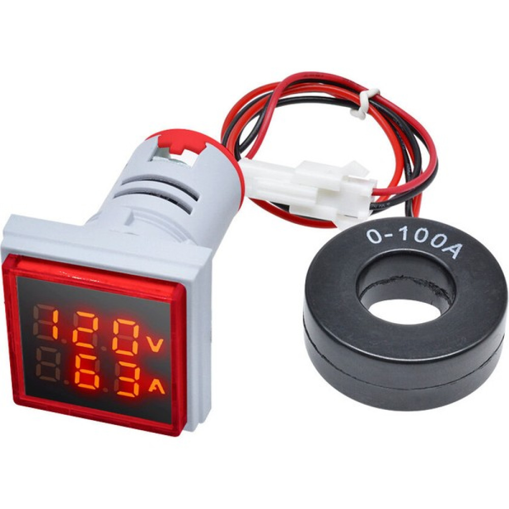 Alkatronik Ac 20-500V 100A Kare Dijital Voltmetre Ampermetre 220V Kırmızı Oyun & Hobi Fiyatı