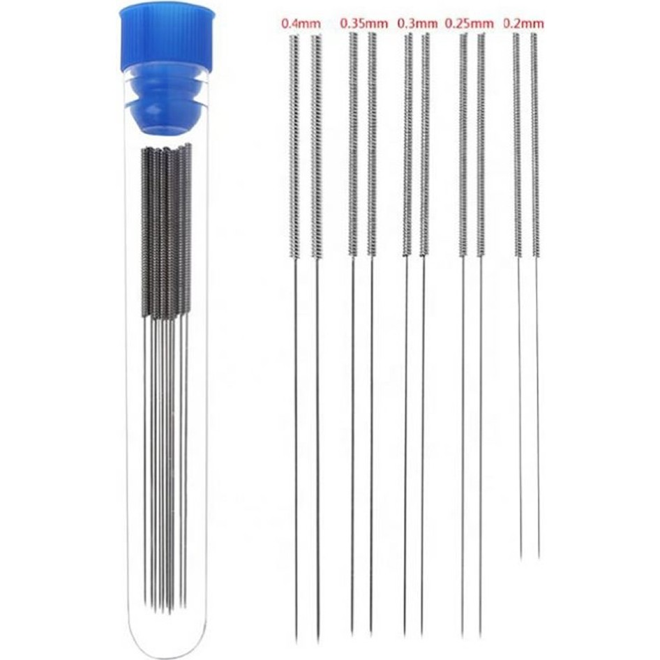 Alkatronik Nozül Temizleme Iğnesi 10 Adet 0.2mm 0.25MM 0.3mm 0.35MM 0.4mm 3D Yazıcı Nozzle Printer Crelity Ende - 1 Yazıcılar Fiyatı