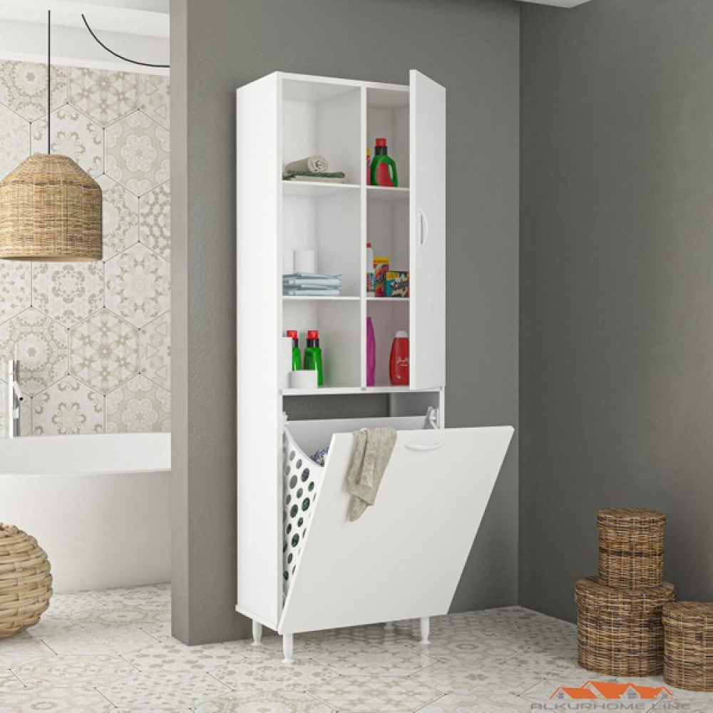 Alkur Dilsu Kirli Çamaşır Sepetli Banyo Dolabı, Erzak Sepetli Mutfak Dolabı, Oyuncak Sepetli Çocuk Odası Dolabı Banyo Dolabı / Mobilyası Fiyatı