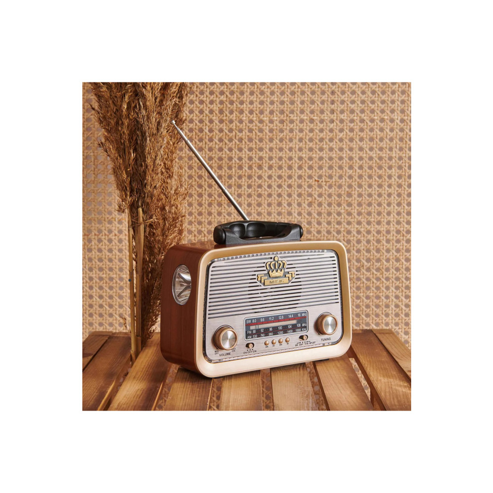 All Avcill 301 Şarjlı Nostaljik Görünümlü Fenerli Radyo Bluetoothlu Mp3 Çalar Radyo Müzik Kutusu Alarmlı Saatler & Radyolar Fiyatı