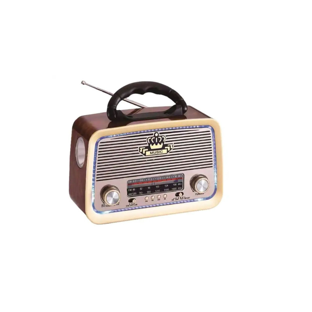 All Avcill 301 Şarjlı Nostaljik Görünümlü Fenerli Radyo Bluetoothlu Mp3 Çalar Radyo Müzik Kutusu Koyu Kahve Alarmlı Saatler & Radyolar Fiyatı