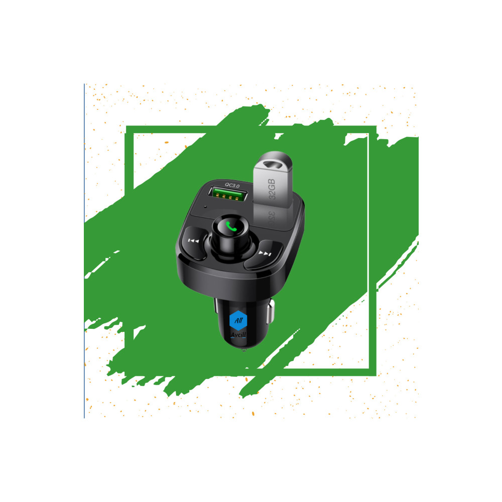 All Avcill Car X8 Araç Fm Transmitter 5.0 Bluetooth Araç Kiti Usb Mp3 Sd Kart Çakmaklık Girişli Oto Müzik Çalar Cep Telefonu Araç Kiti Fiyatı