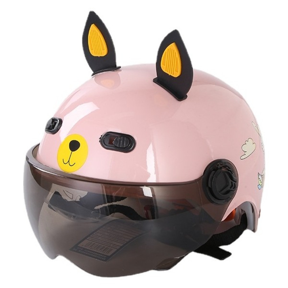 All Seasons Universal Cute Ear Çocuk Kaskı (Yurt Dışından) - Pembe - 26 Motorsiklet Kaskları Fiyatı
