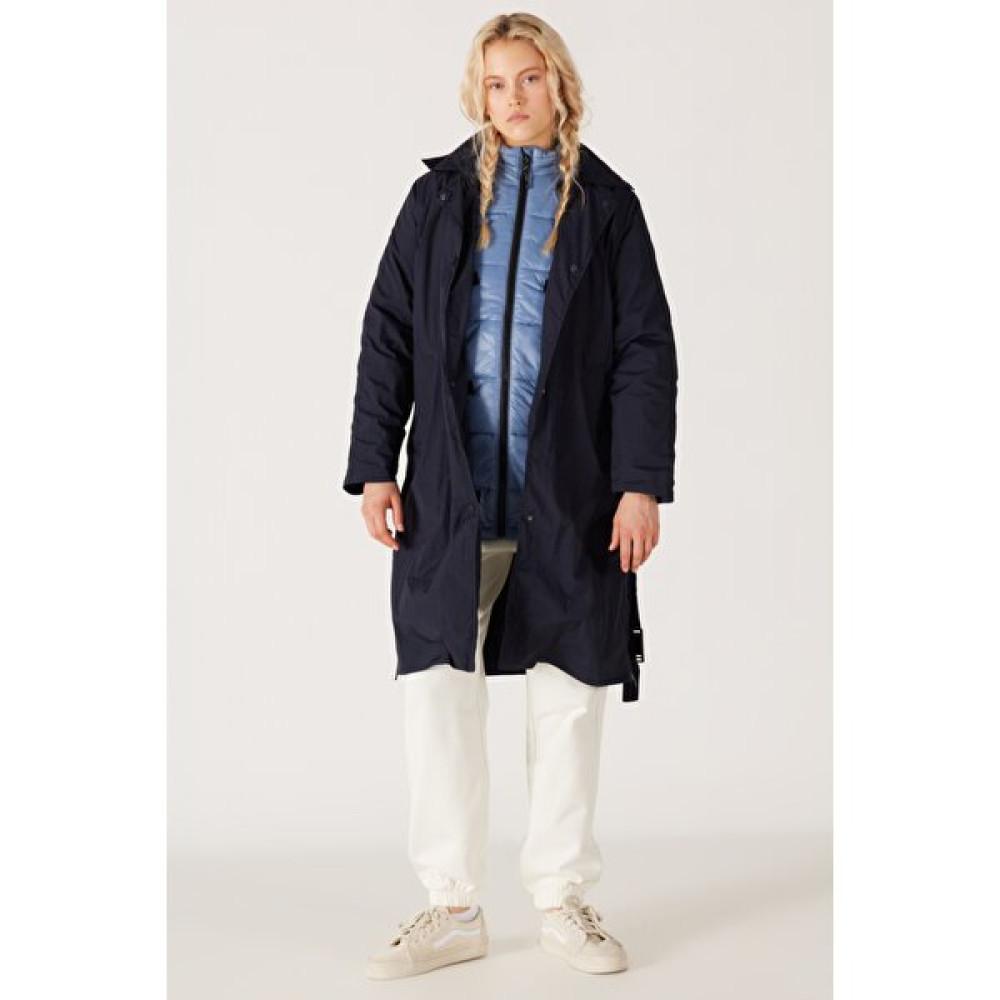 All Terrain Gear Regular Fit Kapüşonlu Çift Kullanımlı Lacivert Yağmurluk Ceket Kadın Yağmurluk Fiyatı