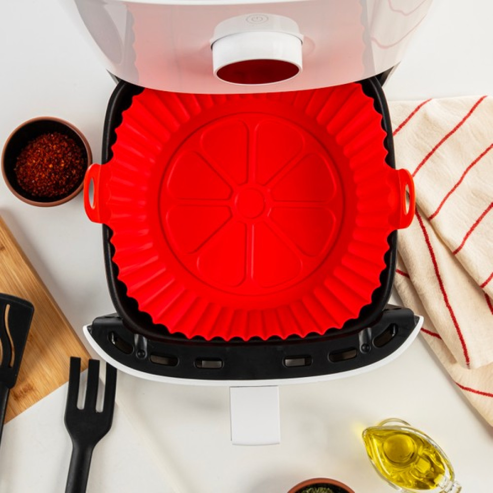 All Wear Silikon Airfryer Pişirme Kabı Hava Fritözü Kabı Kırmızı Kek Kalıpları Fiyatı