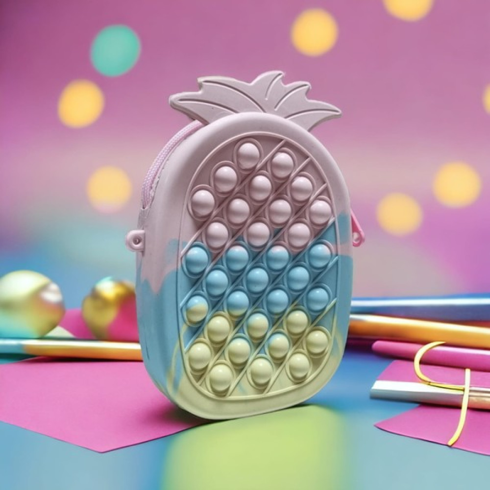 All Wear Silikon Popit Ananas Omuz Çantası, Duyusal Bayan Çanta ve Cüzdan Fiyatı