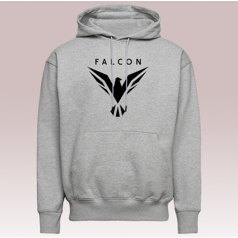 All Wear Style Falcon Baskılı 3 Iplik Kalın Oversize Kesim Unisex Gri Sweatshirt Erkek Sweatshirt Fiyatı