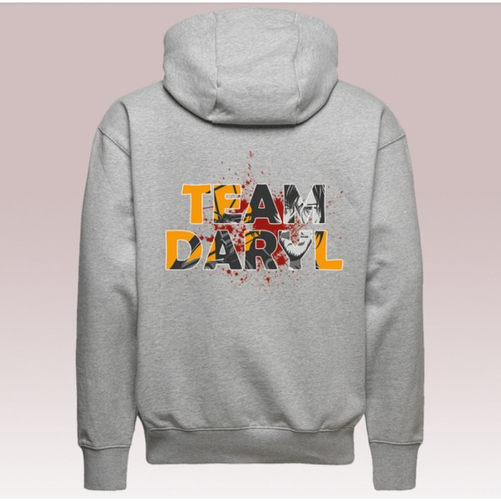All Wear Style Team Daryl Baskılı The Walking Dead Temalı Oversize Kesim Unisex Gri Sweatshirt Erkek Sweatshirt Fiyatı