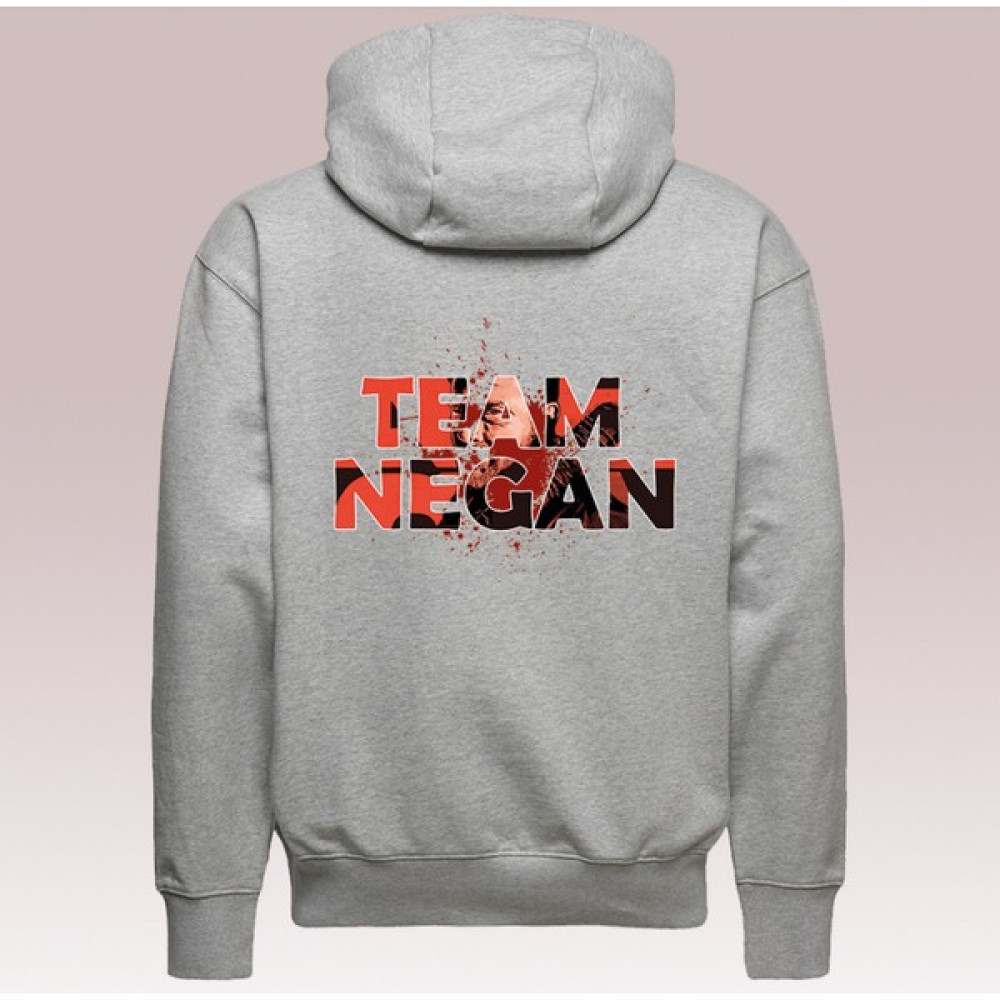 All Wear Style Team Negan Baskılı The Walking Dead Temalı Oversize Kesim Unisex Gri Sweatshirt Erkek Sweatshirt Fiyatı
