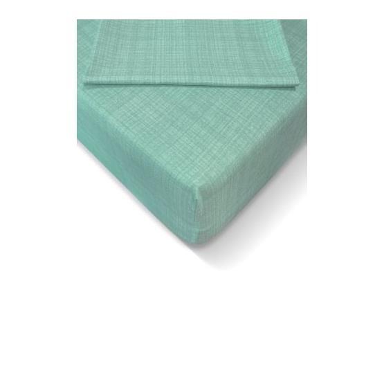 Alla Turca 120x200 cm Mint Ranforce Lastikli Çarşaf Seti