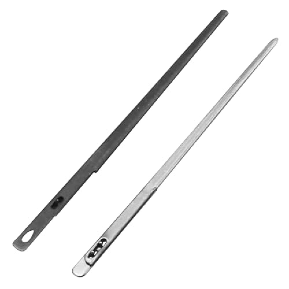ALLCLEAN 2Pcs Sewing Leather Needle Manual Lacing Threading Single Prong Steel Needle LeatherCraft Tool Handmade Leather Needles for Hand Stitching