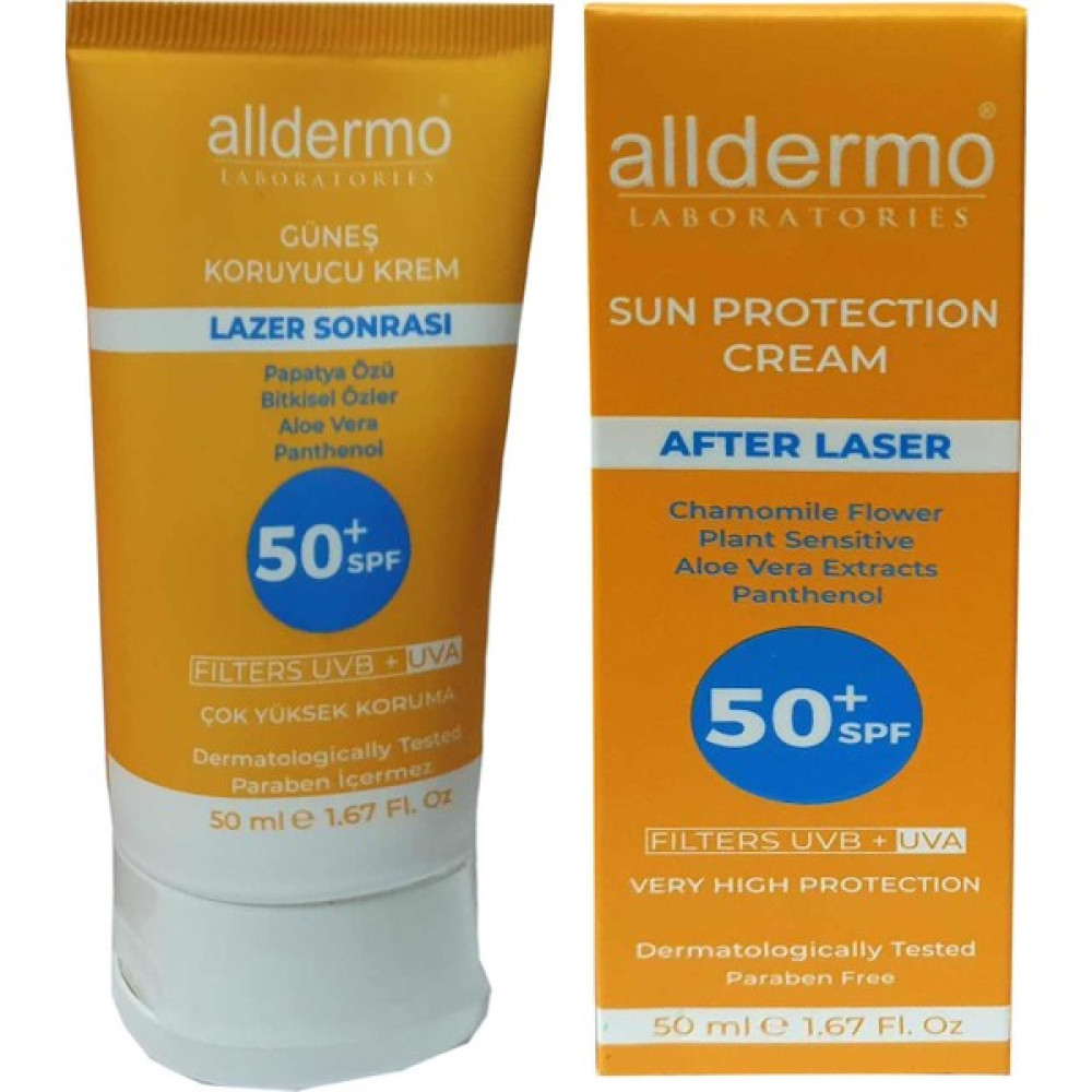 Alldermo After Laser Sonrası Güneş Koruyucu Krem 50 ml Güneş Kremleri ve Losyonları Fiyatı