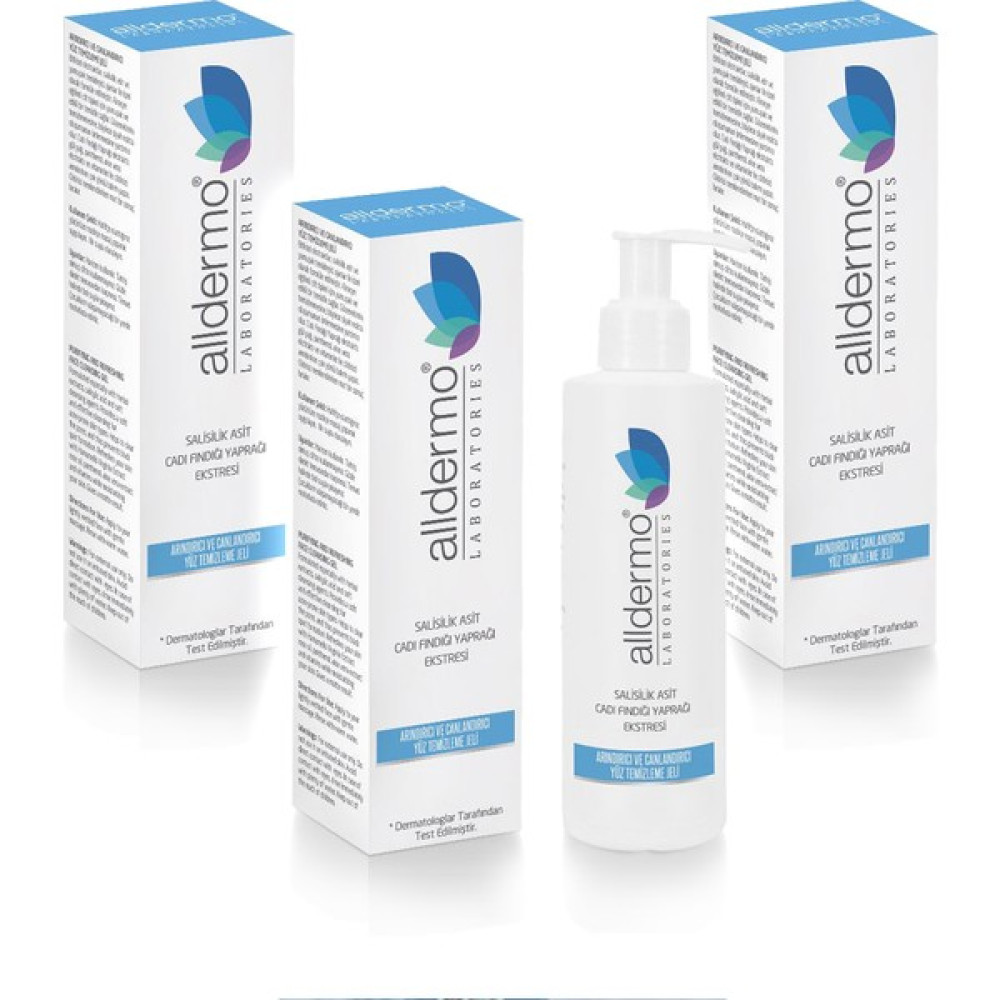 Alldermo Arındırıcı ve Canlandırıcı Yüz Temizleme Jeli 200 ml x 3 Adet Cilt Temizleme ve Peeling Fiyatı