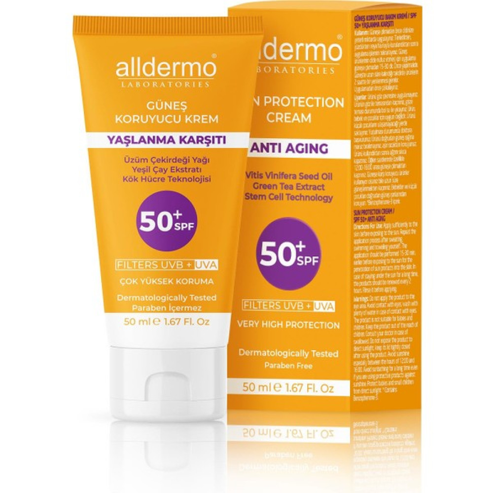 Alldermo Güneş Koruyucu Krem Spf 50+ Güneş Kremleri ve Losyonları Fiyatı