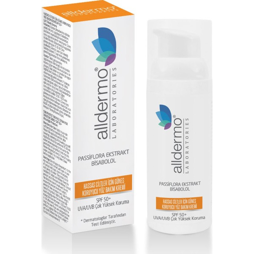 Alldermo Hassas Ciltler İçin Güneşten Koruyucu Yüz Bakım Kremi Spf 50+ 50 ml Güneş Kremleri ve Losyonları Fiyatı
