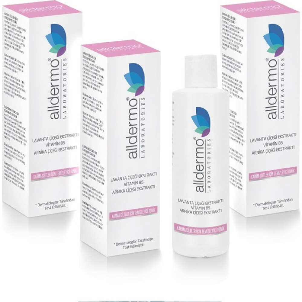Alldermo Karma Ciltler Için Temizleyici Tonik 200 ml x 3 Adet Oto Boyaları Fiyatı