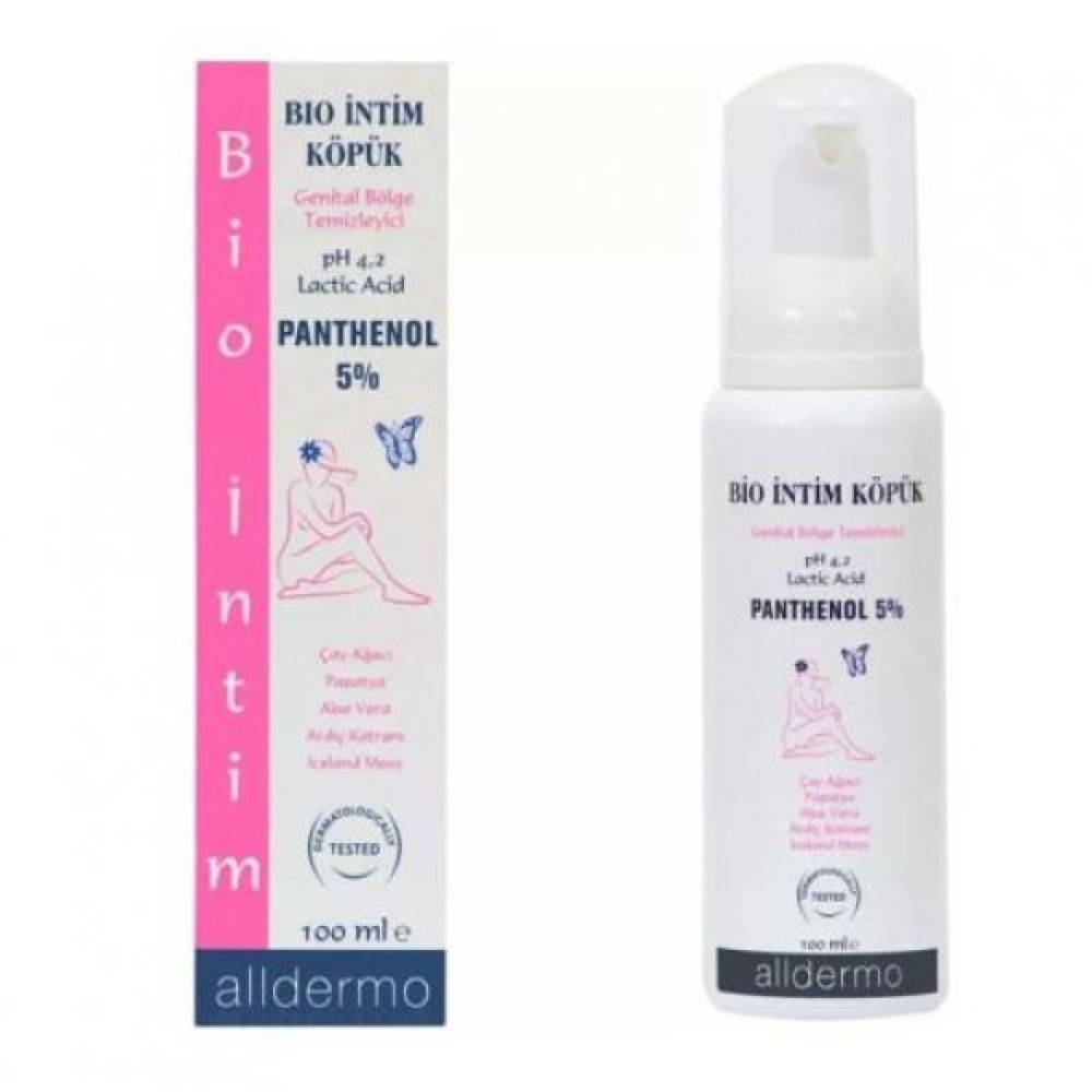 Alldermo Panthenol 5 Bio Intim Kopuk 100 Ml Genital Bölge Temizliği Fiyatı