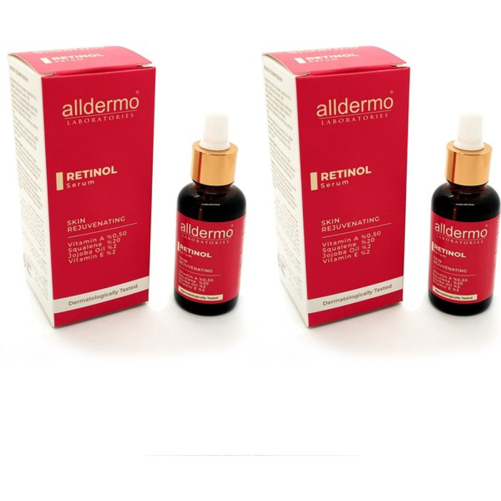 Alldermo Retinol Serum 30 ml x 2 Adet Anti-Aging / Yaşlanma Karşıtı Fiyatı