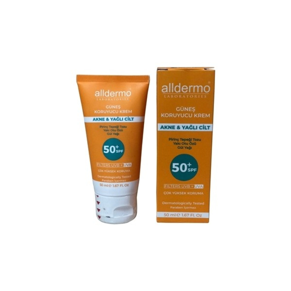 Alldermo Spf 50+ Yağlı Cilt Krem 50 ml Tüp Güneş Kremleri ve Losyonları Fiyatı
