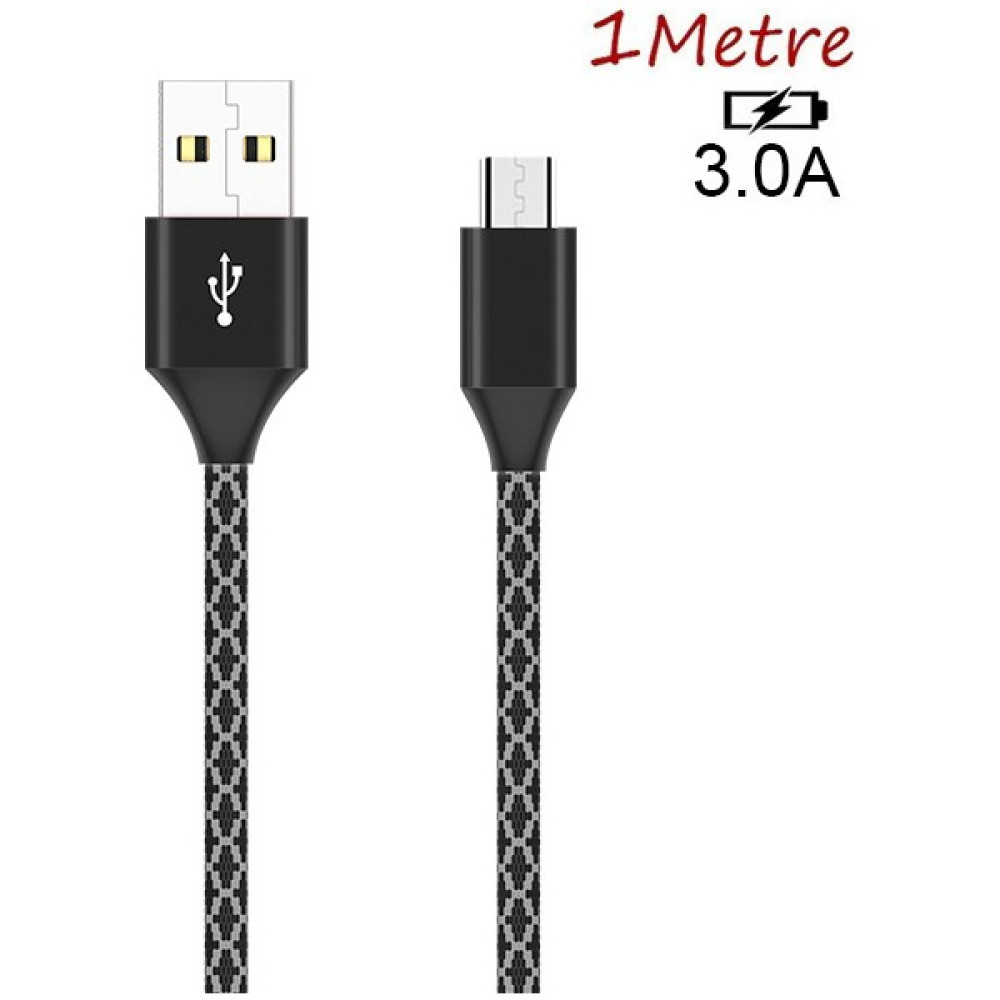 Alleon Android Micro USB 3.0A Hızlı Halat USB Şarj Kablosu 1mm - Kırmızı Cep Telefonu Kablosu Fiyatı