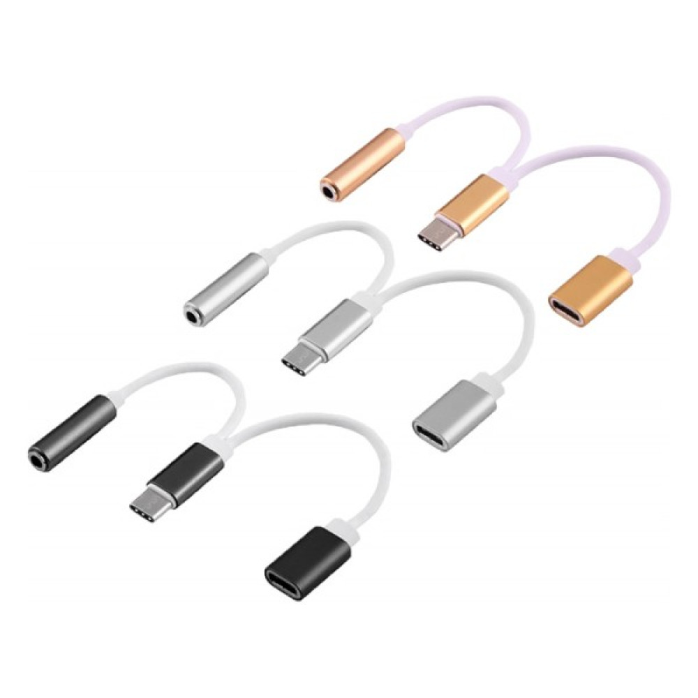 Alleon Dual USB 3.1 Type C - Audio 3.5mm Jack Kulaklık Dönüştürücü Kablo - Gold Bilgisayar Çevirici ve Adaptörü Fiyatı