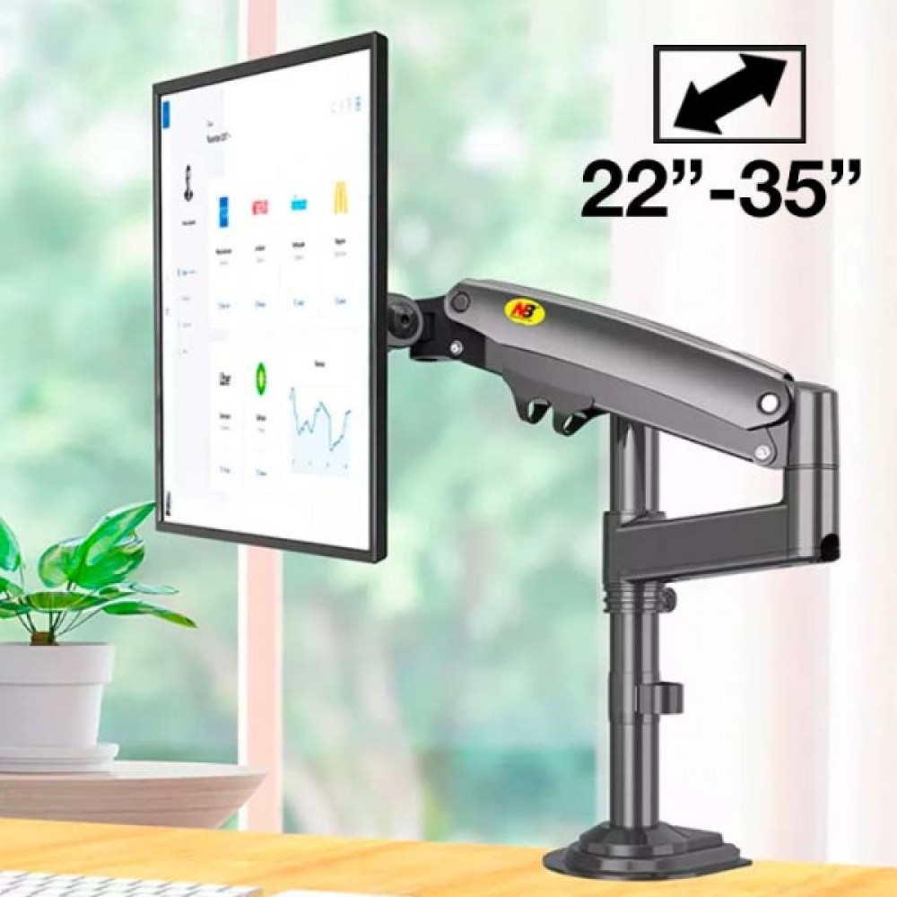 Alleon Nb H100 22 -35INÇ Monitör Tutucu Kol Amortisörlü Vesa Monitör Standı TV Aksesuarları Fiyatı